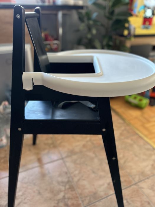 Krzesełko do karmienia drewniane Ikea