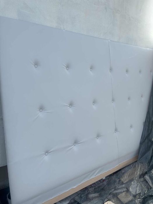 Zagłówek do łóżka tapicerowana sciana ecoskóra pikowana ściana