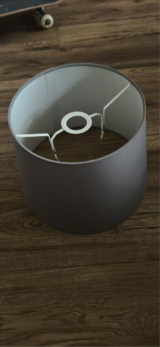 Szary abażur, klosz do lampy sufitowej