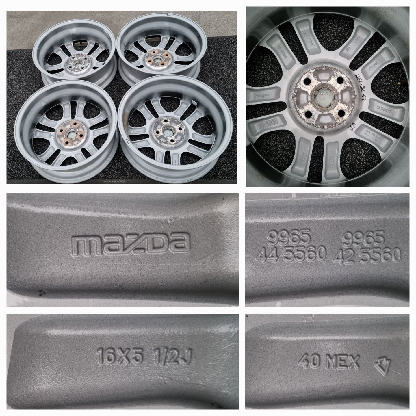 Felgi Alu 16" Mazda 2 II 4x100 BdbStan Oryginalne
