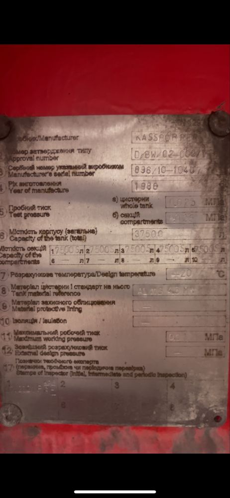 Цистерна полуприцеп