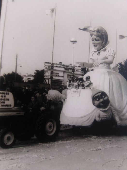 Lote fotografias originais antigas Estoril Sol desfile carnaval 1966
