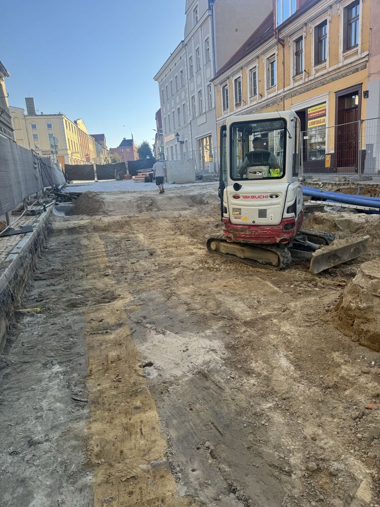 Uslugi minikoparka kop-ład Roboty ziemne