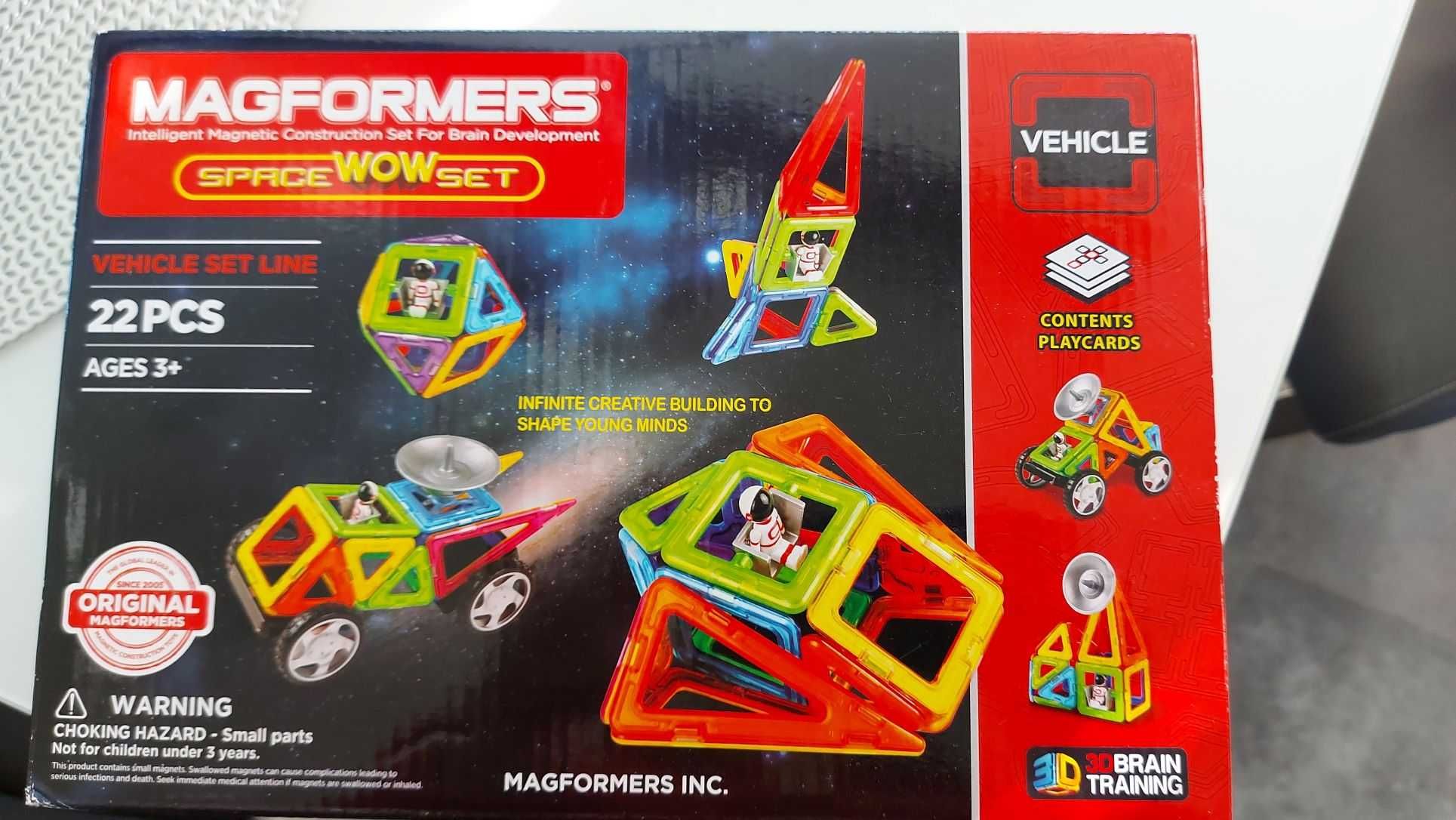 Klocki magnetyczne Magformers Space Wow Set 22PCS Nowe Okazja!