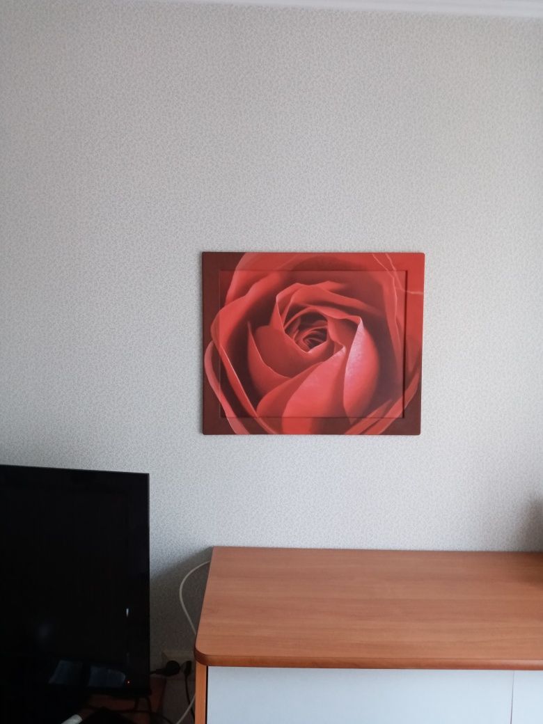 Картина 47×57см Яскрава Троянда Роза Подарунок Декор Подарок