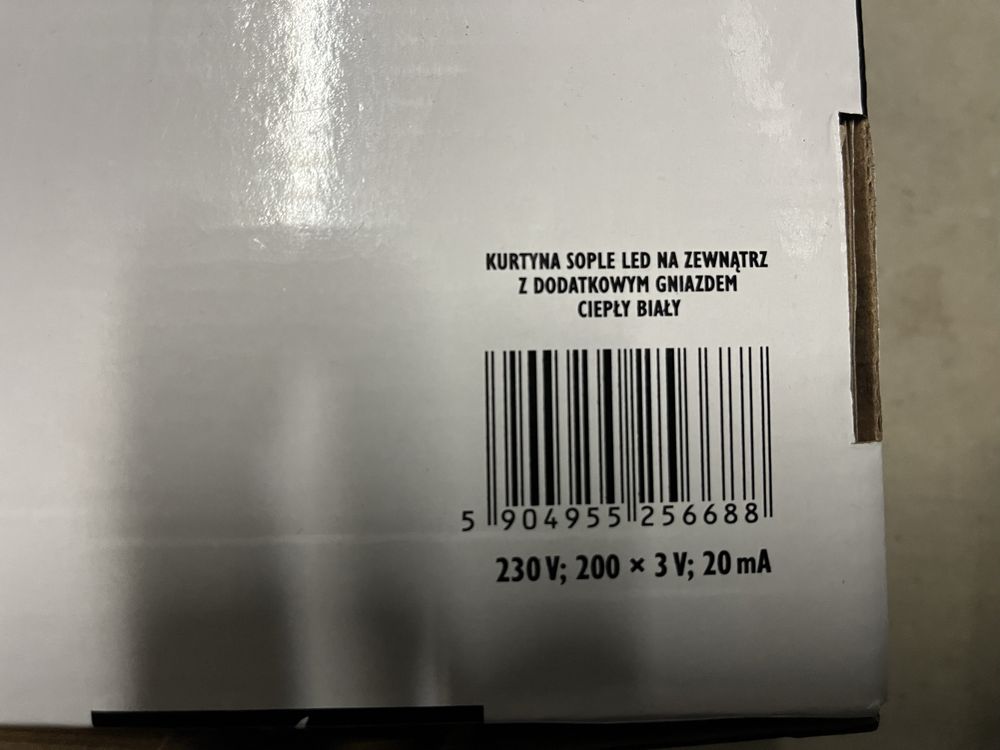 Kurtyna zewnętrzna sople 200 Led 9,6m Bulinex