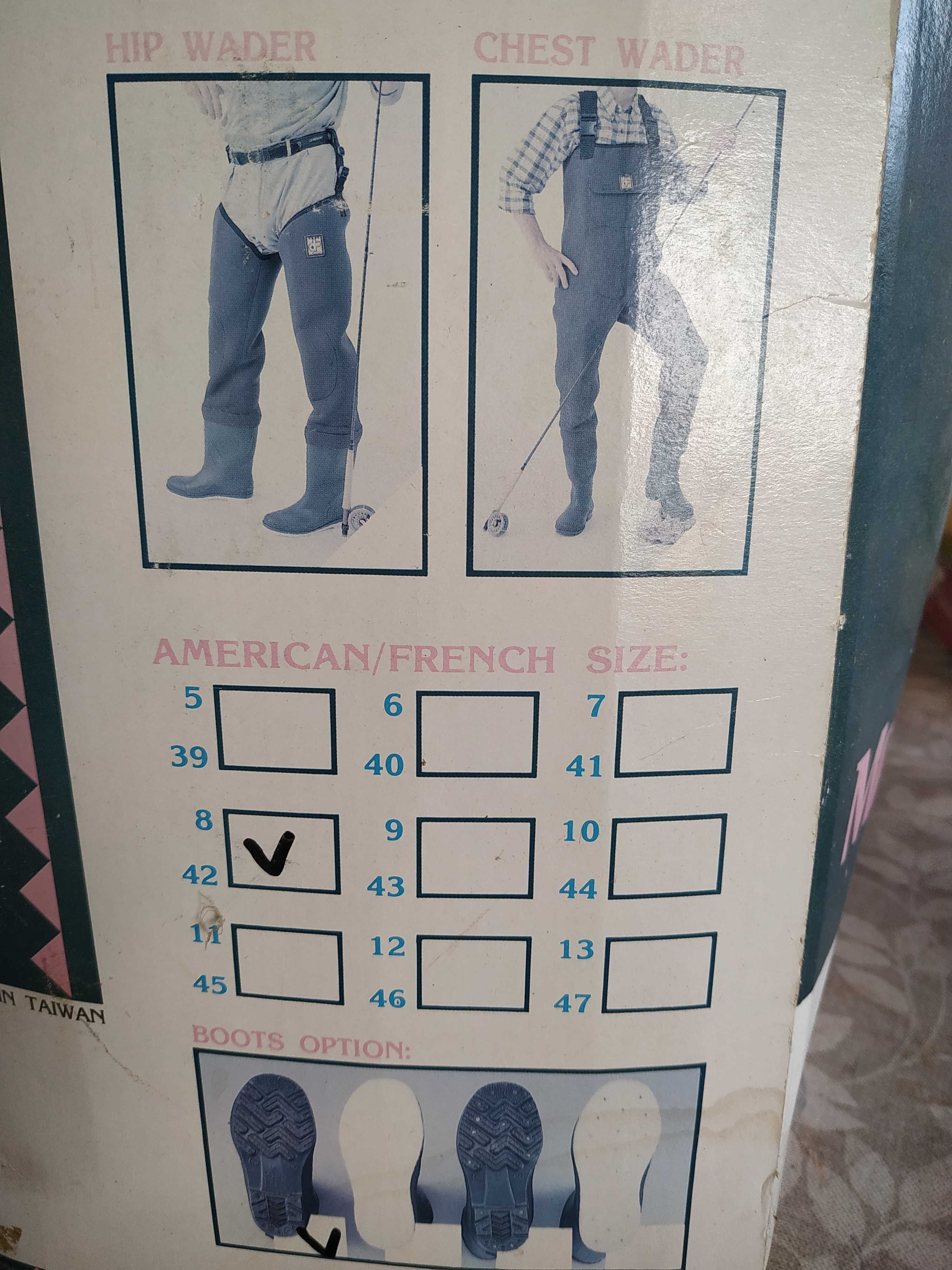 Macacão de pesca bota 42