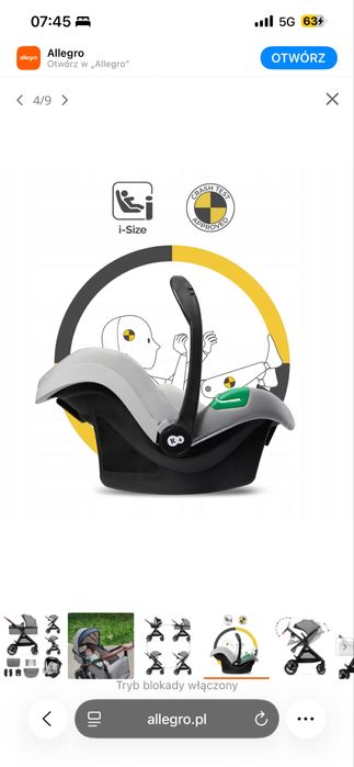 Nowy w kartonie wózek 3w1