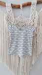 H&M koszulka t-shirt szara fale roz.92