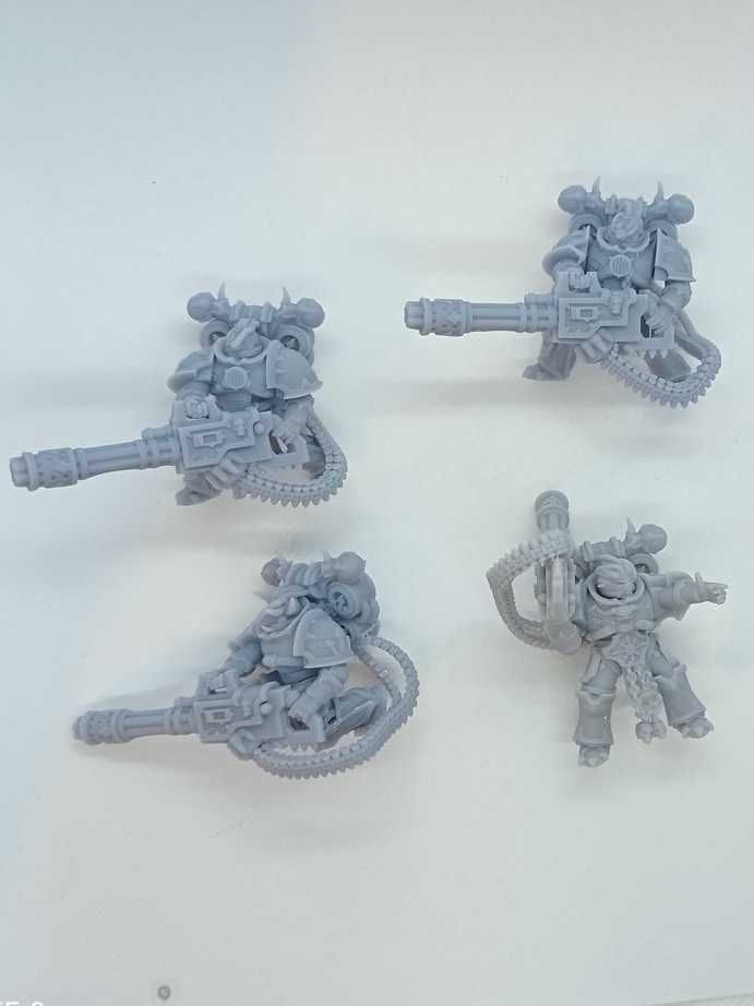 Model Chaos Marines heavy weapon chaincannon Warhammer 40k druk 3D