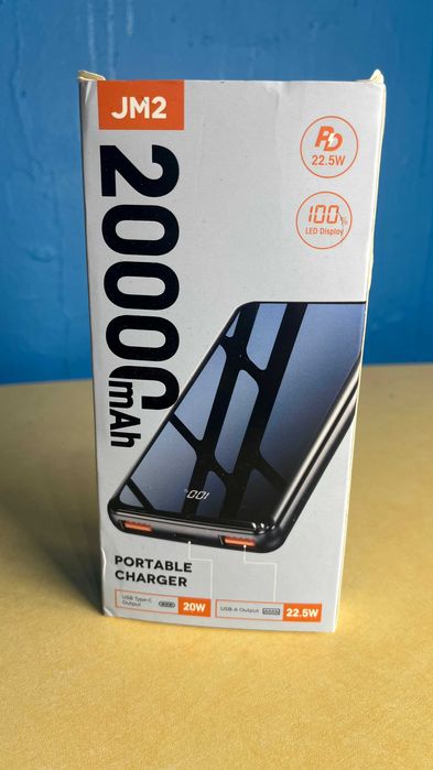 PowerBank, 22,5W, 20000 mAh, USB-C Lazci JM2 spp30