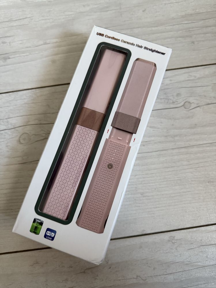 Przenośna Mini bezprzewodowa USB prostownica do włosów