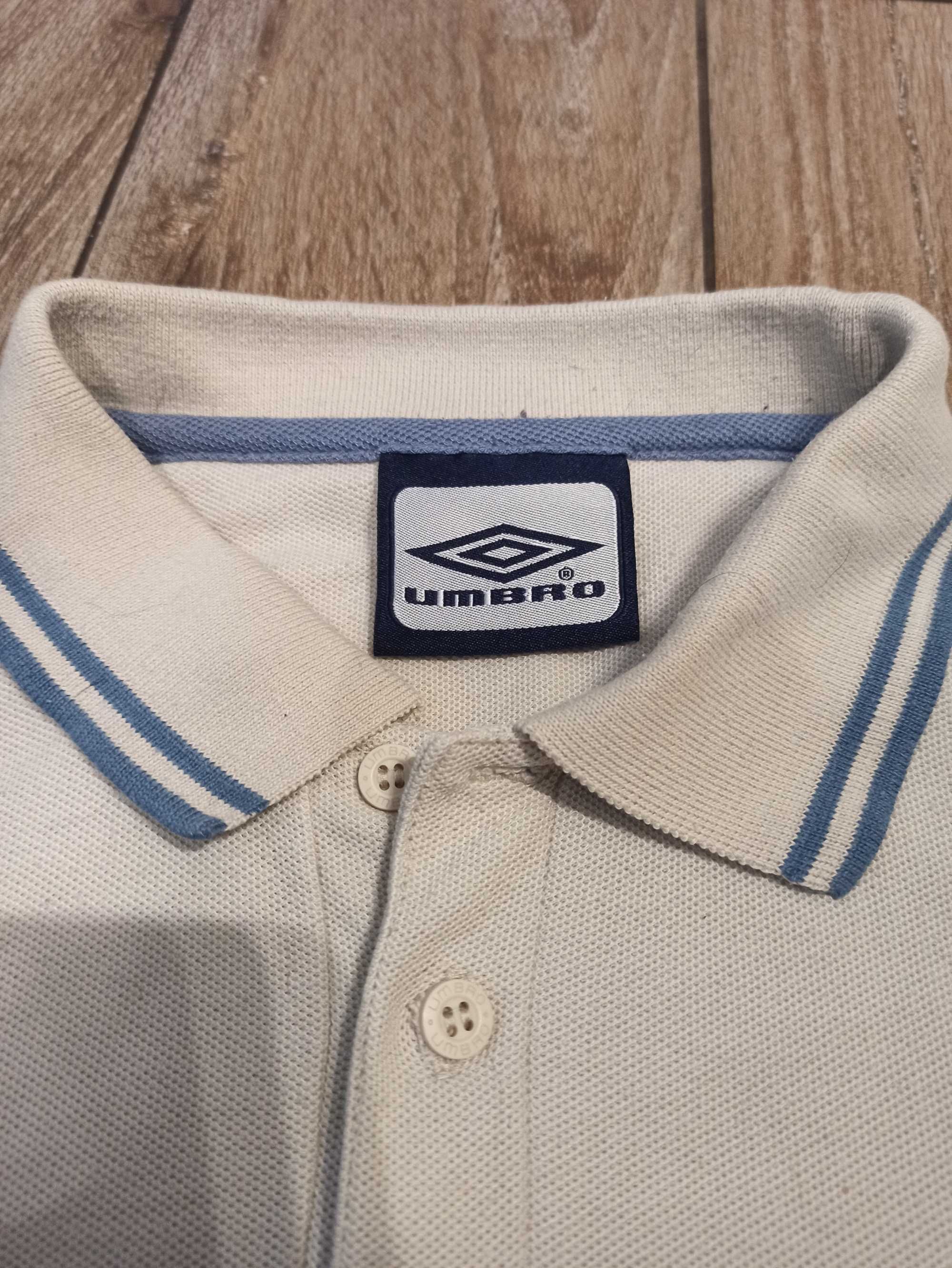 Koszulka męska polo Umbro S beżowa sportowa