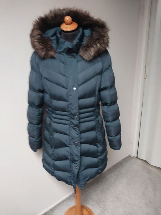 Płaszcz zimowy cieply duzy xl zamek kaptur