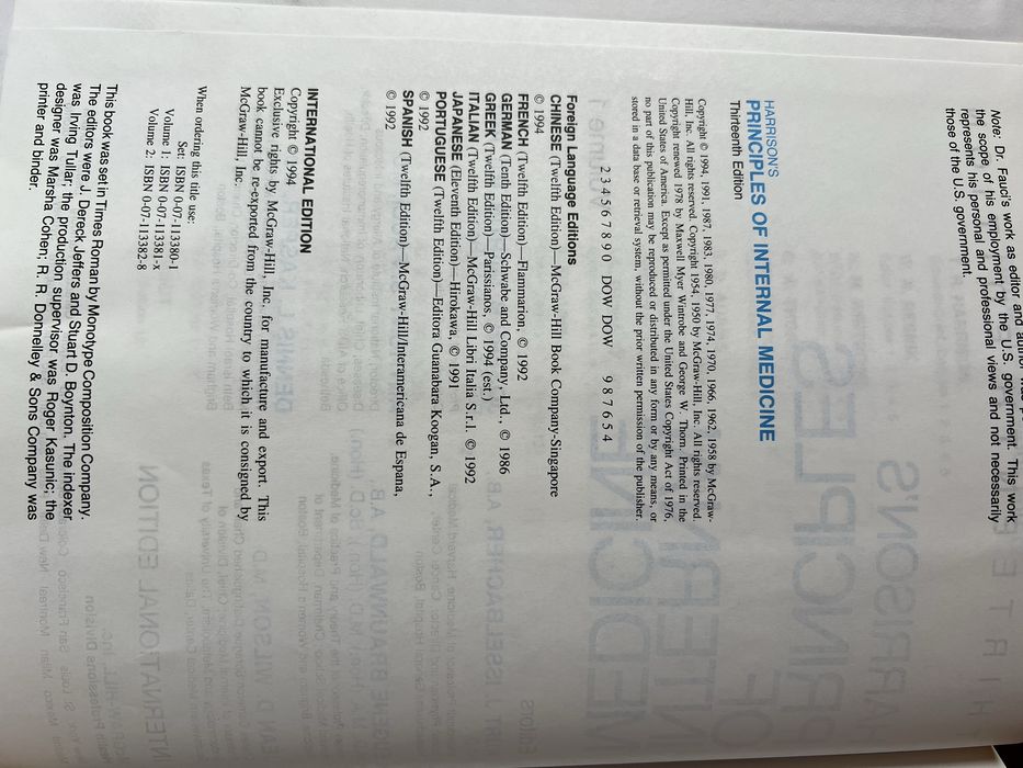 Harrison’s - Principles of Internal Medicine