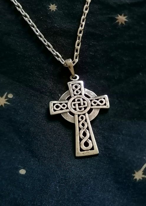 Zawieszka krzyż celtycki serebro 925