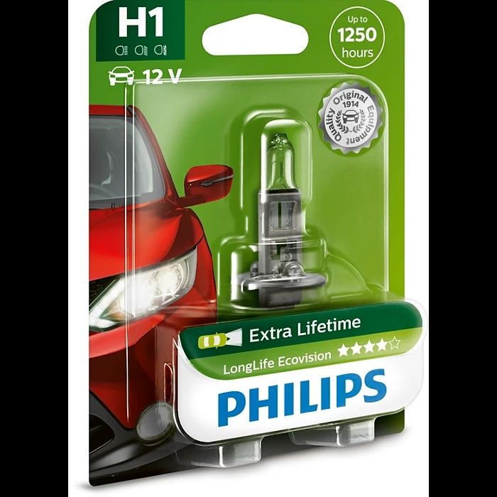 Lâmpada Philips H1 LongLife Ecovision