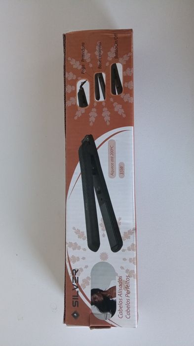 Prancha de Alisamento de Cabelo SILVER - NOVO
