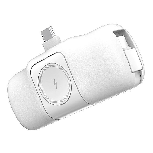 Mini powerbank Wozinsky WF16-YCS 5000mAh 15W USB-C z wbudowanym kablem