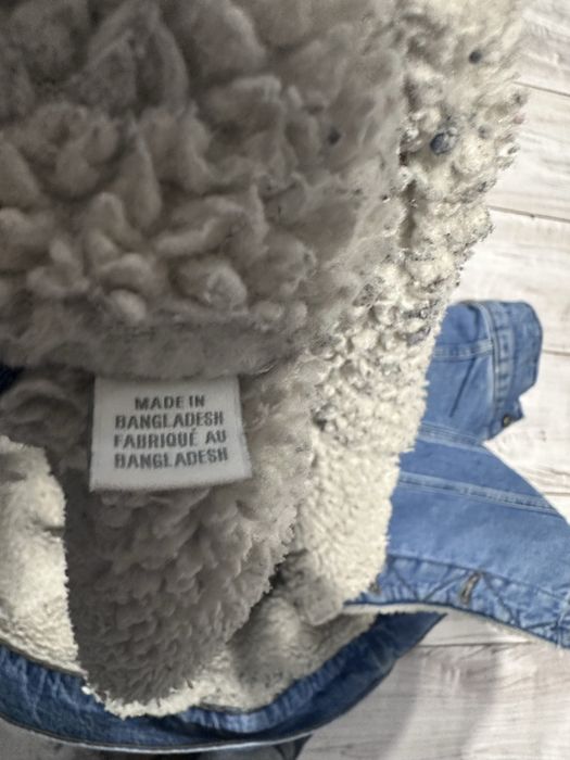 kurka jeansowaa zimowa z futerkiem Lee