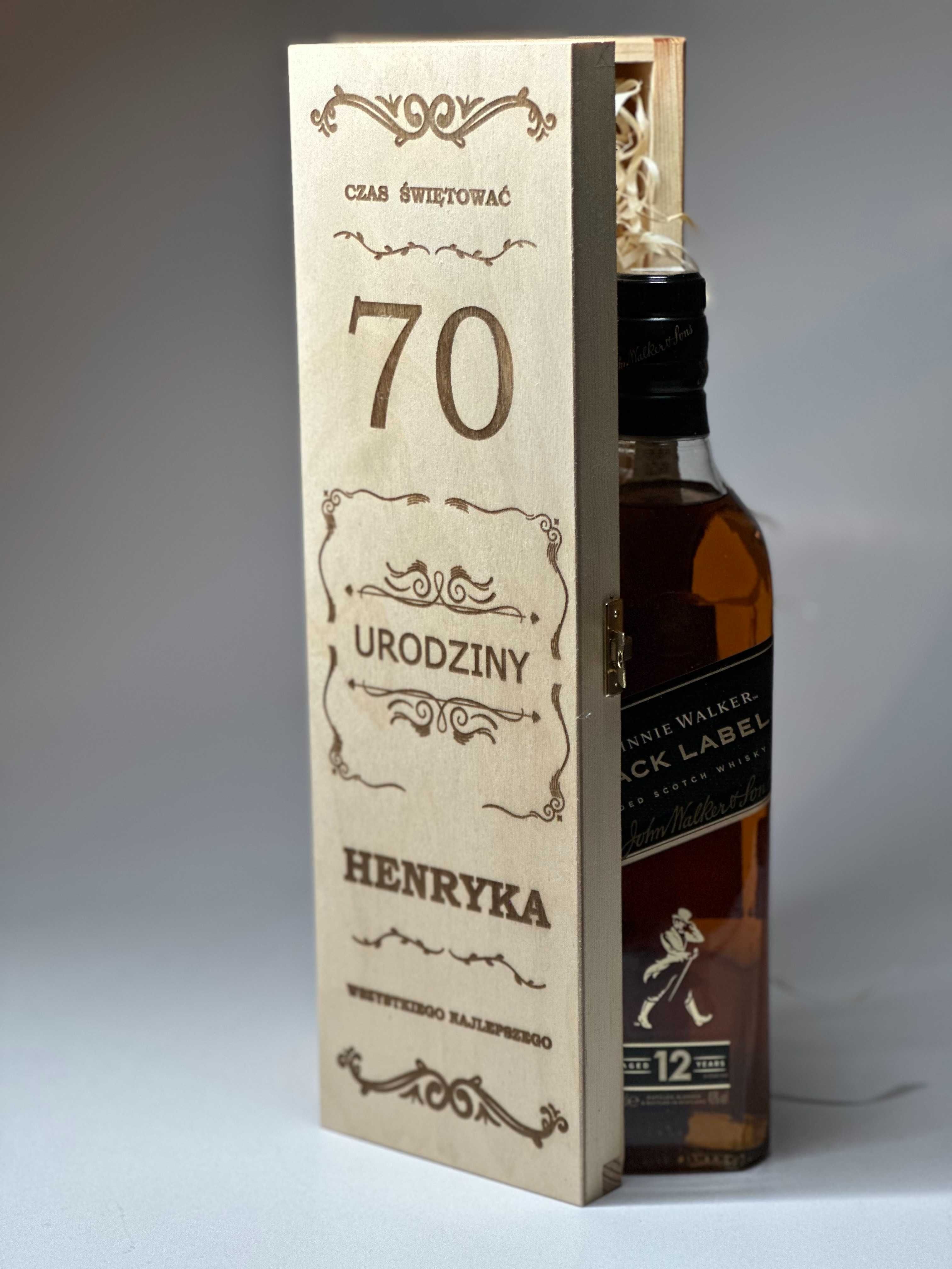 Skrzynka na wino  + WIÓRKA + GRAWER