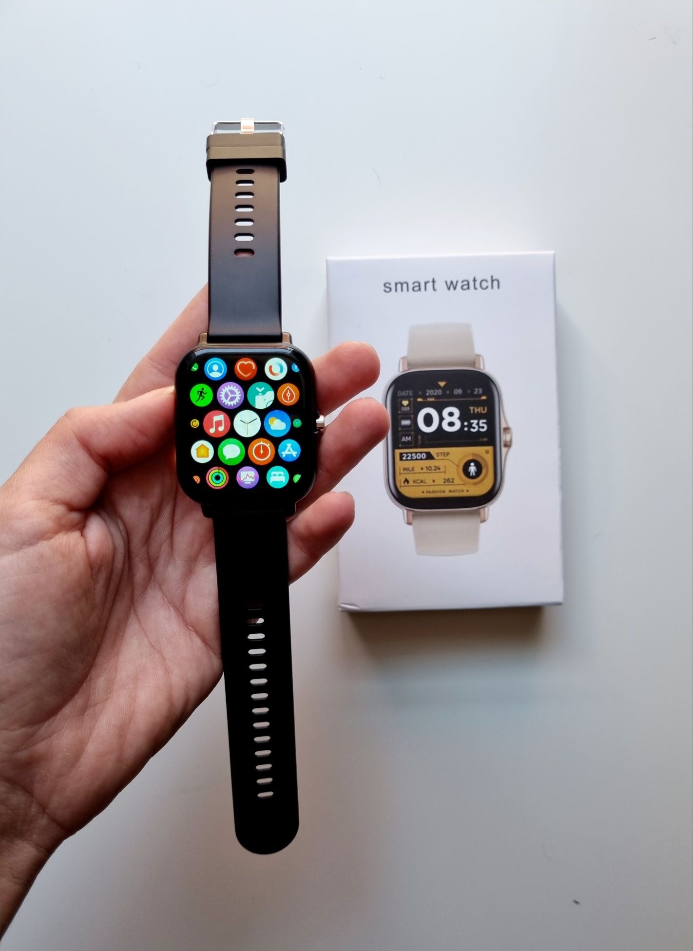 Smartwatch czarny pasek