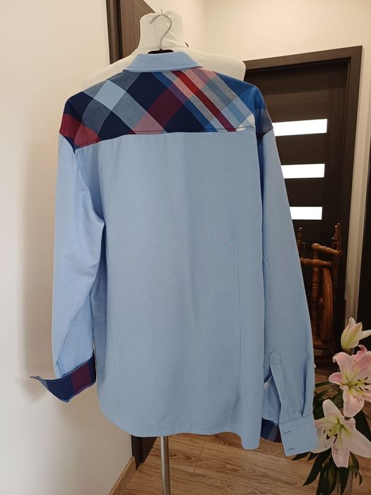 Męska koszula włoskiej firmy Doramafi rozm 3XL.