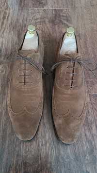 Buty ARALDI podeszwa VIBRAM zamszowe brogsy oxford