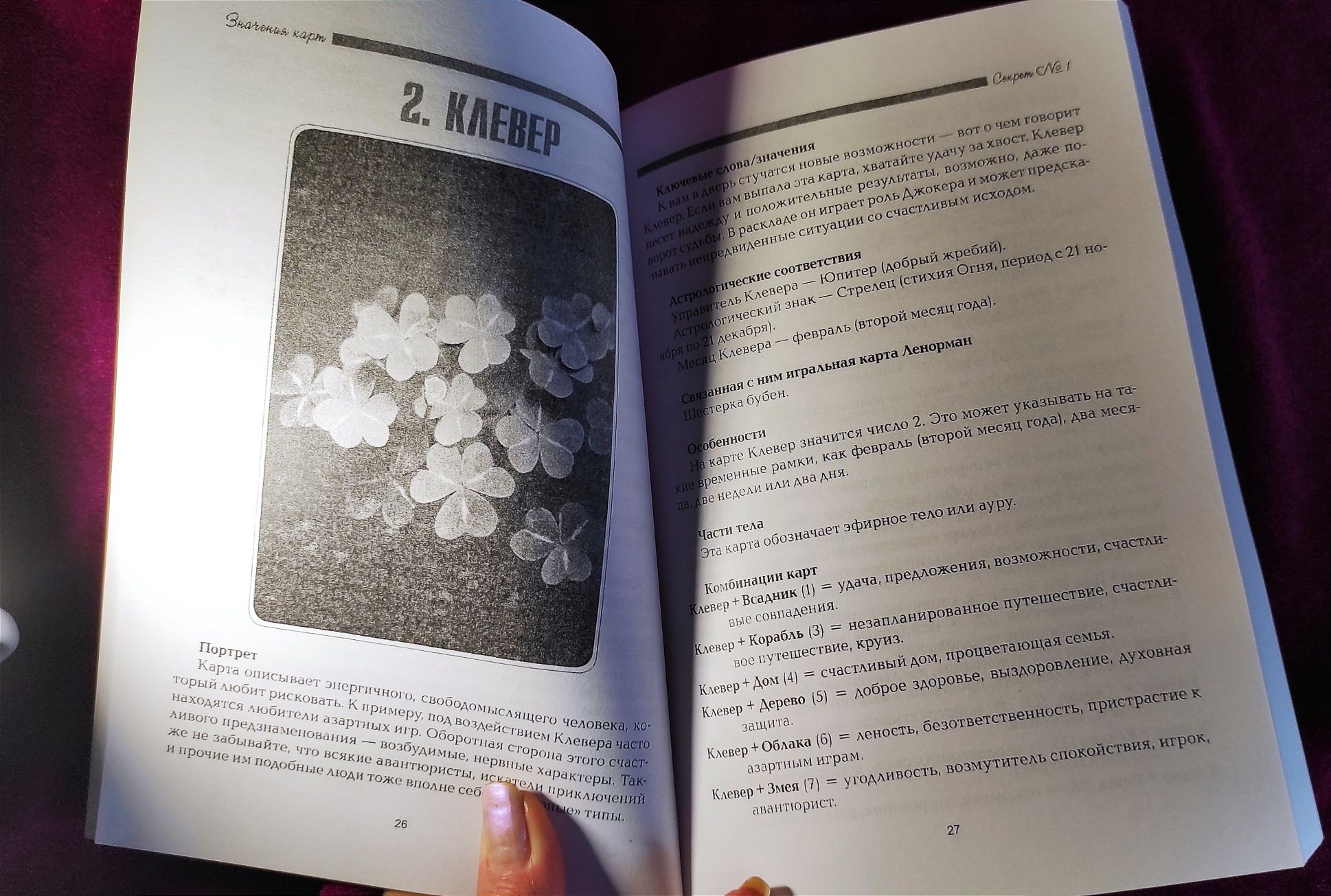 Набор Оракул Ленорман: книга "Секреты Ленорман"+карты классика.  Таро