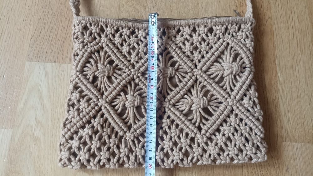 Torebka makrama, torebka sznurek, torebka pleciona