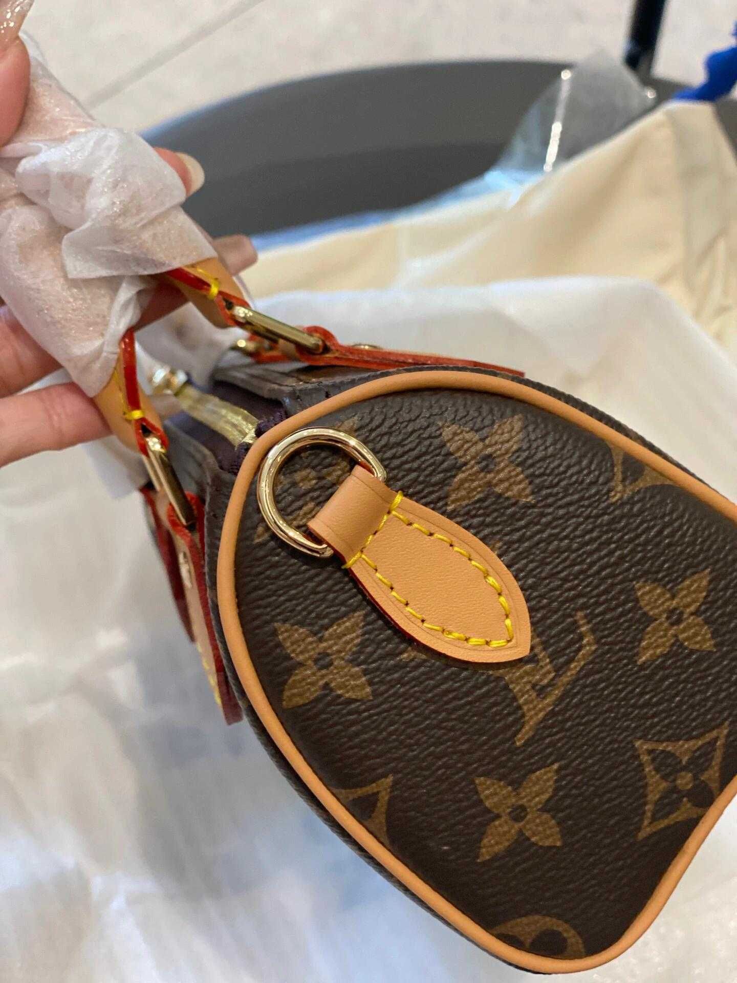 Nowe LV LOUIS VUITTON nano speedy Torebki damskie