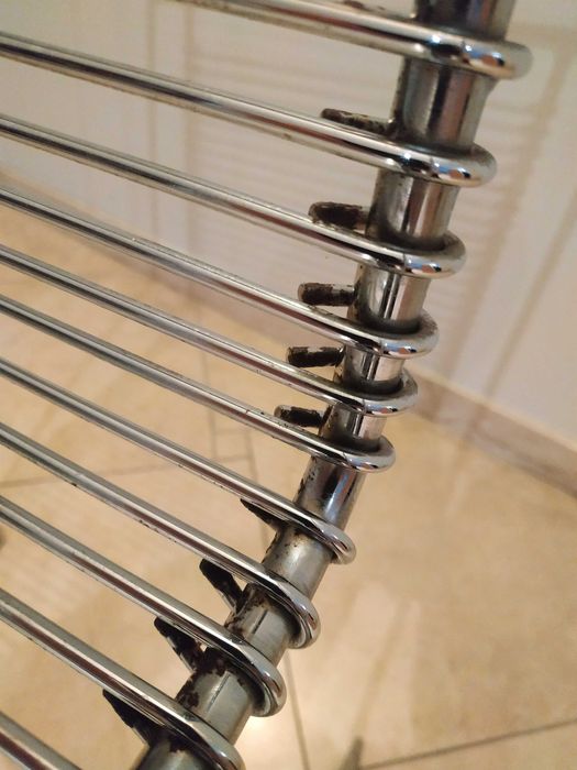 Wysokie krzesło metalowe, barowe, hoker metalowy - wys. 100 cm!