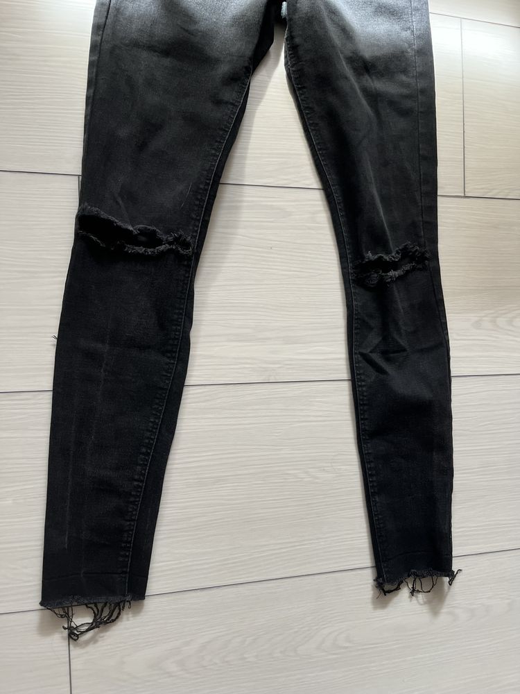 Czarne jeansy ZARA XS