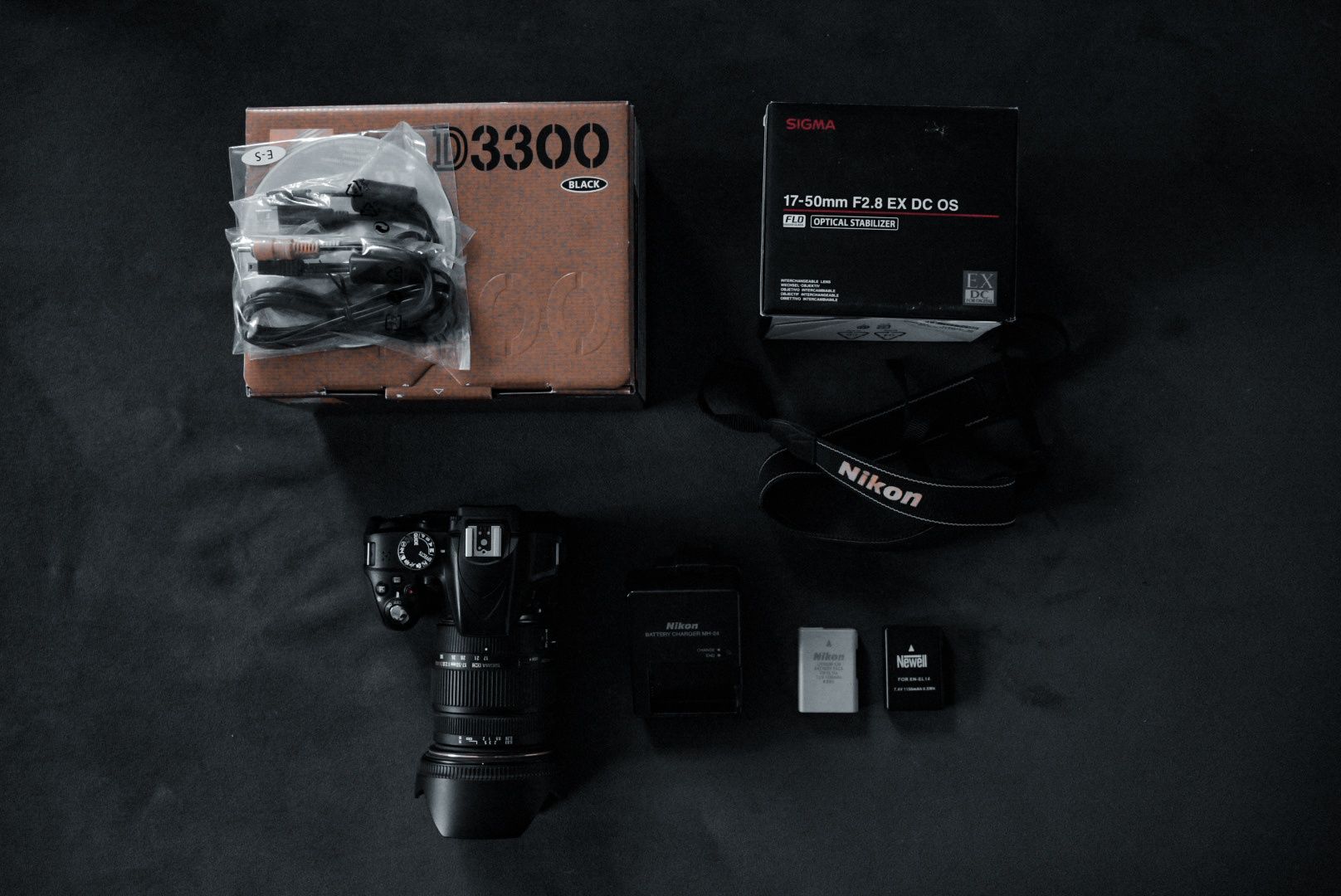 Sprzedam aparat Nikon D3300 + obiektyw Sigma 17-50 f/2.8 Nikon