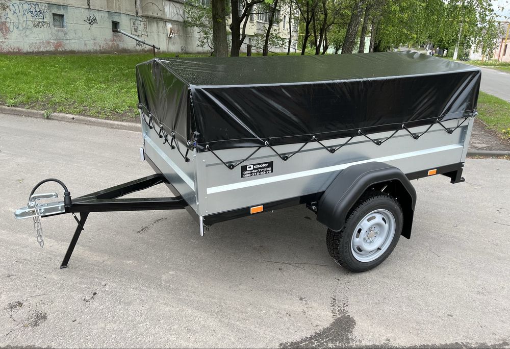 Причіп розміром 2.08 Х 1.31 X 40 (Оцинковані борти 1.2 мм)