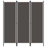 vidaXL Parawan 3-panelowy, antracytowy, 150 x 180 cm