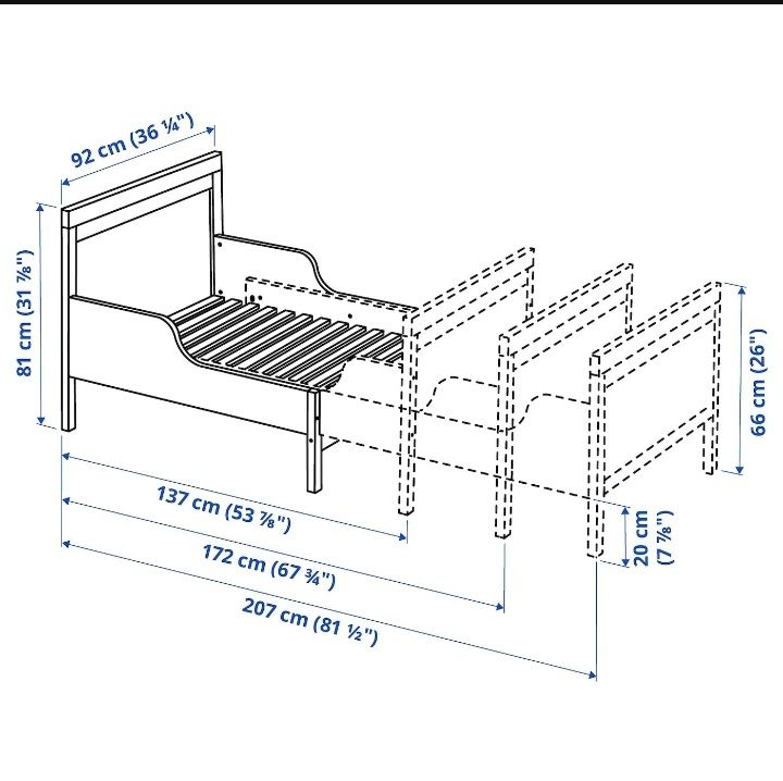 Łóżko dziecięce  ikea sundvik