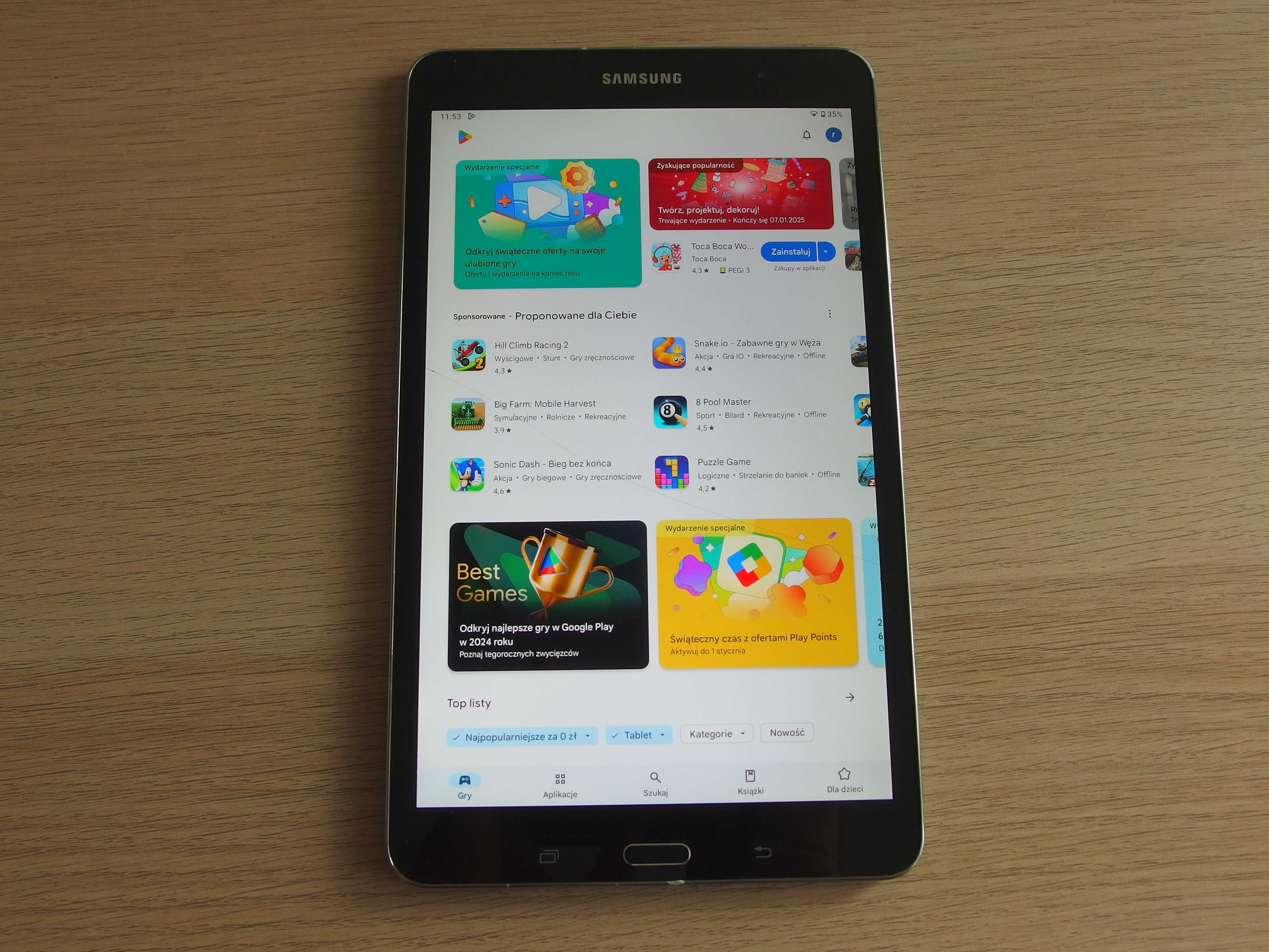 Tablet SAMSUNG Galaxy TabPro 8,4" LineageOS Android 10 YouTube Kids