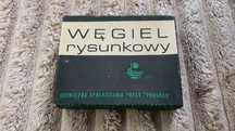 WĘGIEL RYSUNKOWY  Chemiczna spółdzielnia pracy "Progres" PRL 5szt/opak