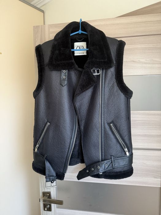 Жилетка дублянка безрукавка Zara