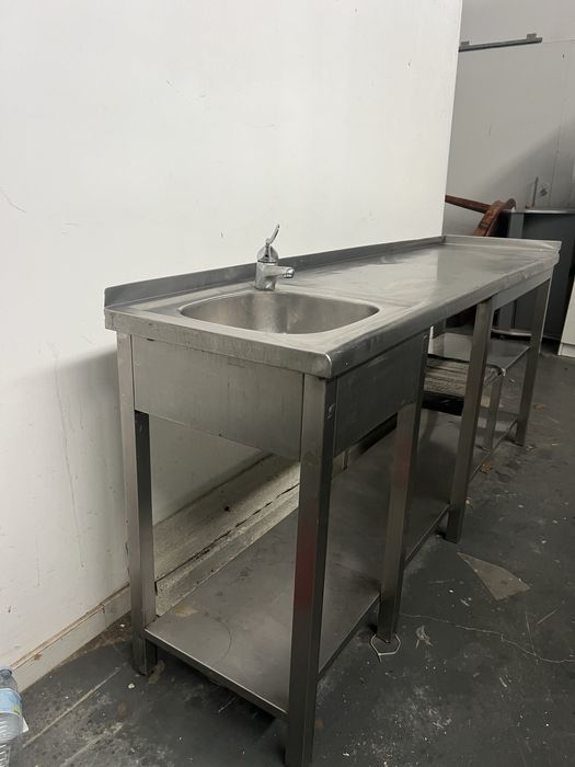 Bancada/lavatório inox