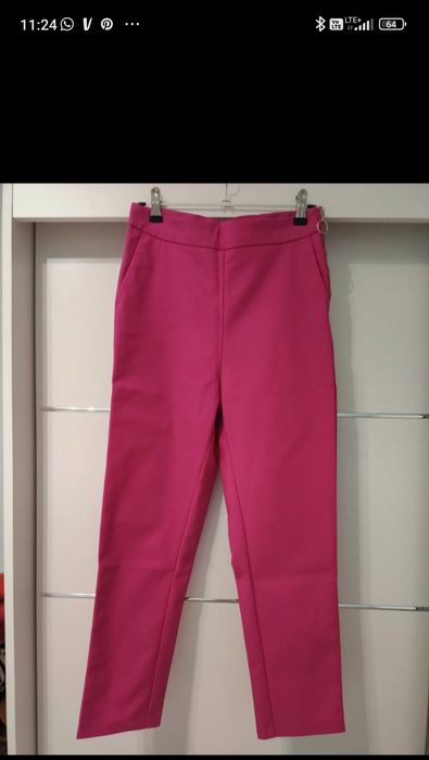 Eleganckie spodnie zamek z boku Moodo XS