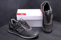 Непромокаемые мужские кожаные кроссовки new balance clasic black