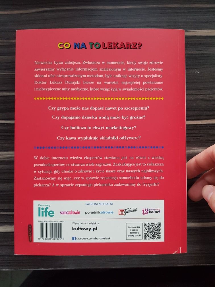 Książka "Co na to lekarz" Łukasz Durajski