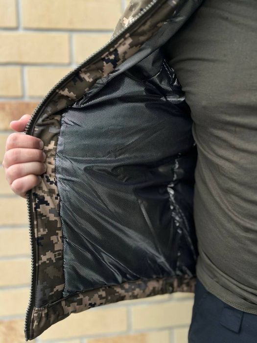 Зимова піксель софтшелл. Зимова куртка 46-64