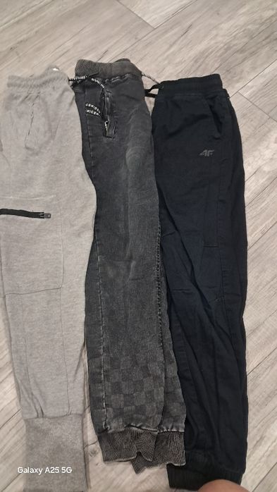 Spodnie 146 chlopak 3 pary