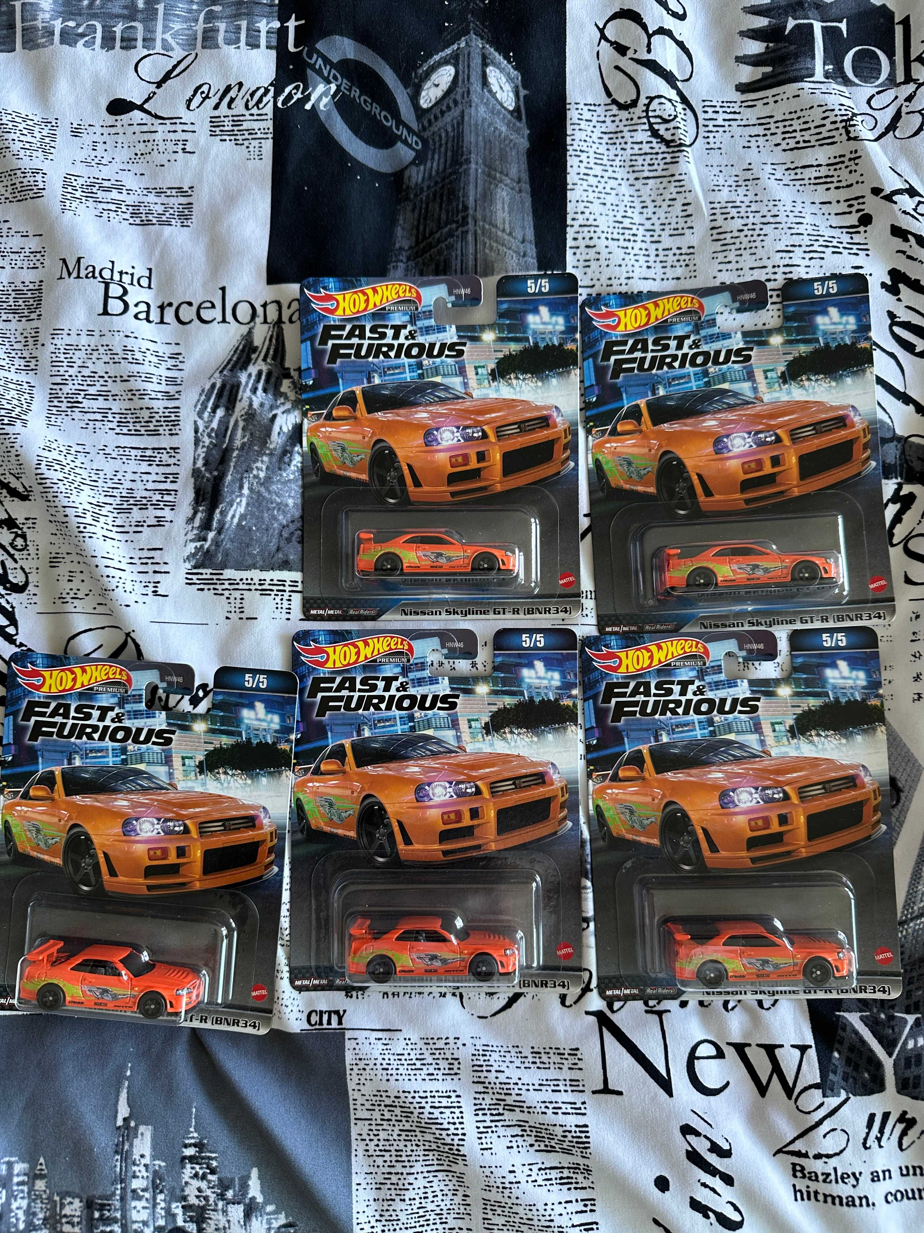 Nissan GT-R R34 Fast & Furious GTR Skyline Hot Wheels Premium