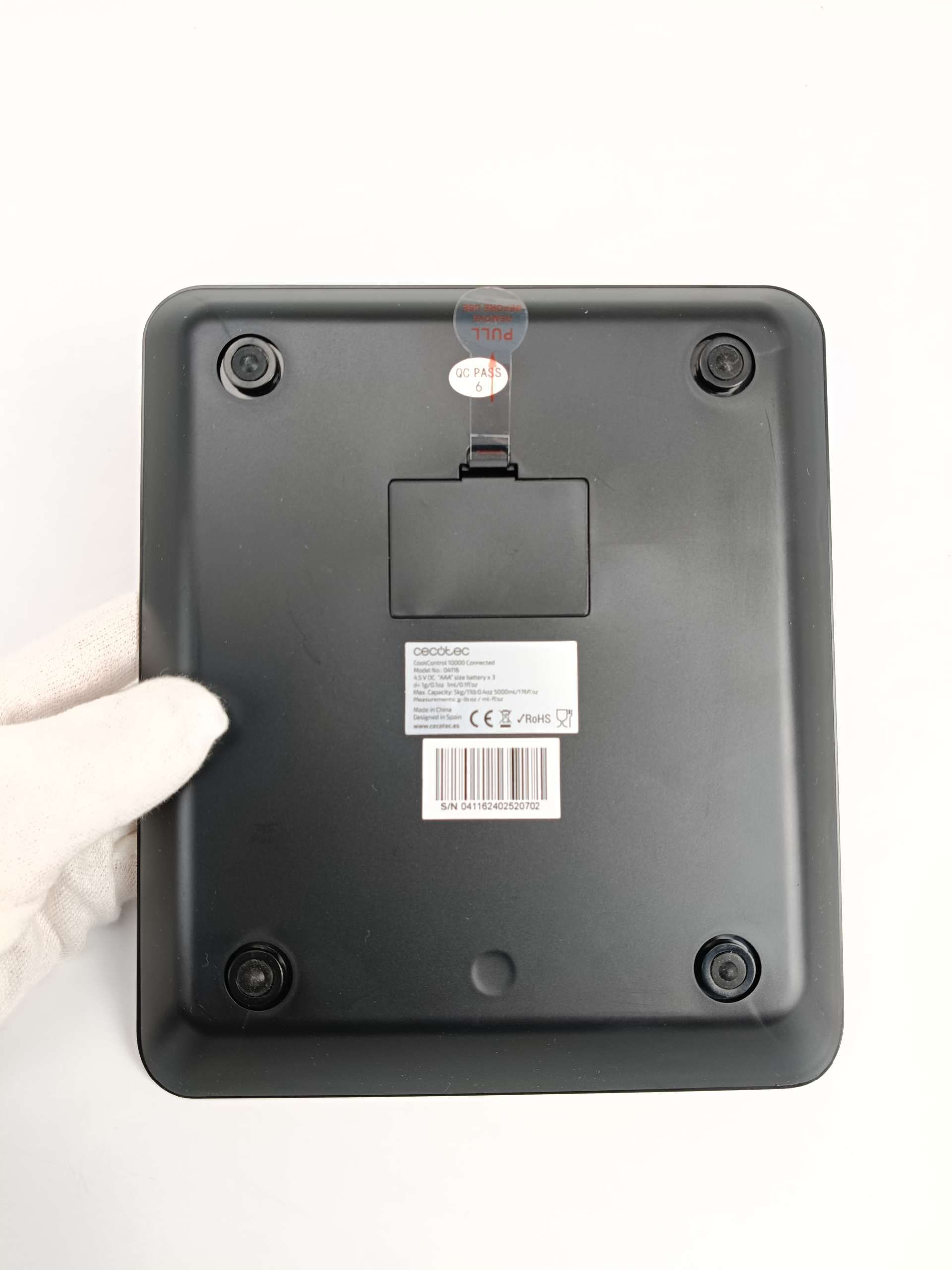 Kuchennej wagi Cecotec CookControl 10000 Connec,  wyświetlacz LCD