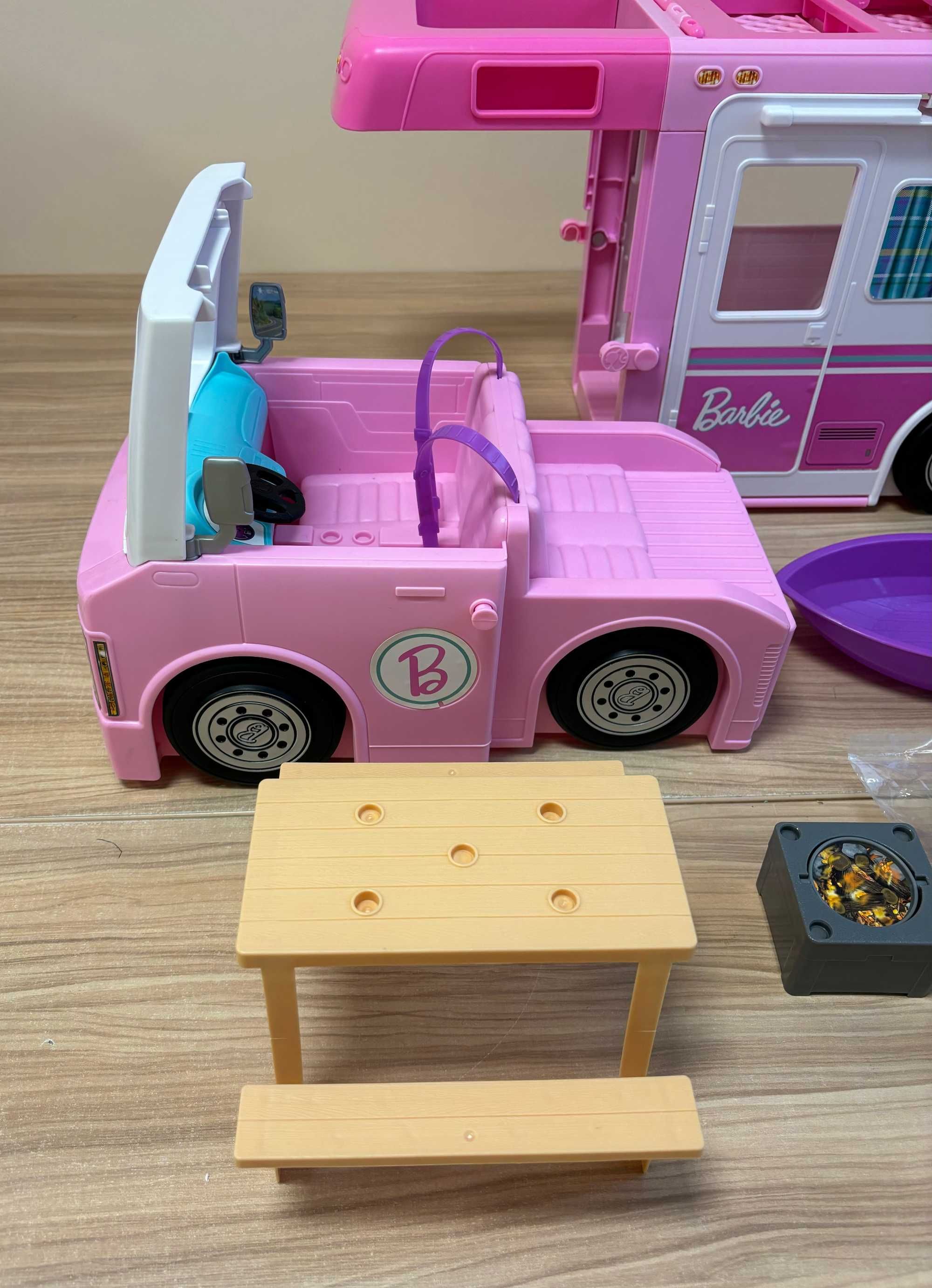 Różowy Kamper dla lalki Barbie GHL93 K6