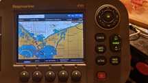 Ploter map GPS nawigacja Mapa polskie wybrzeże Europa RAYMARINE A50d
